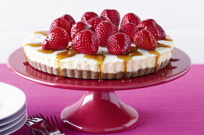 Strawberry Cheesecake — Red, Appetizing
