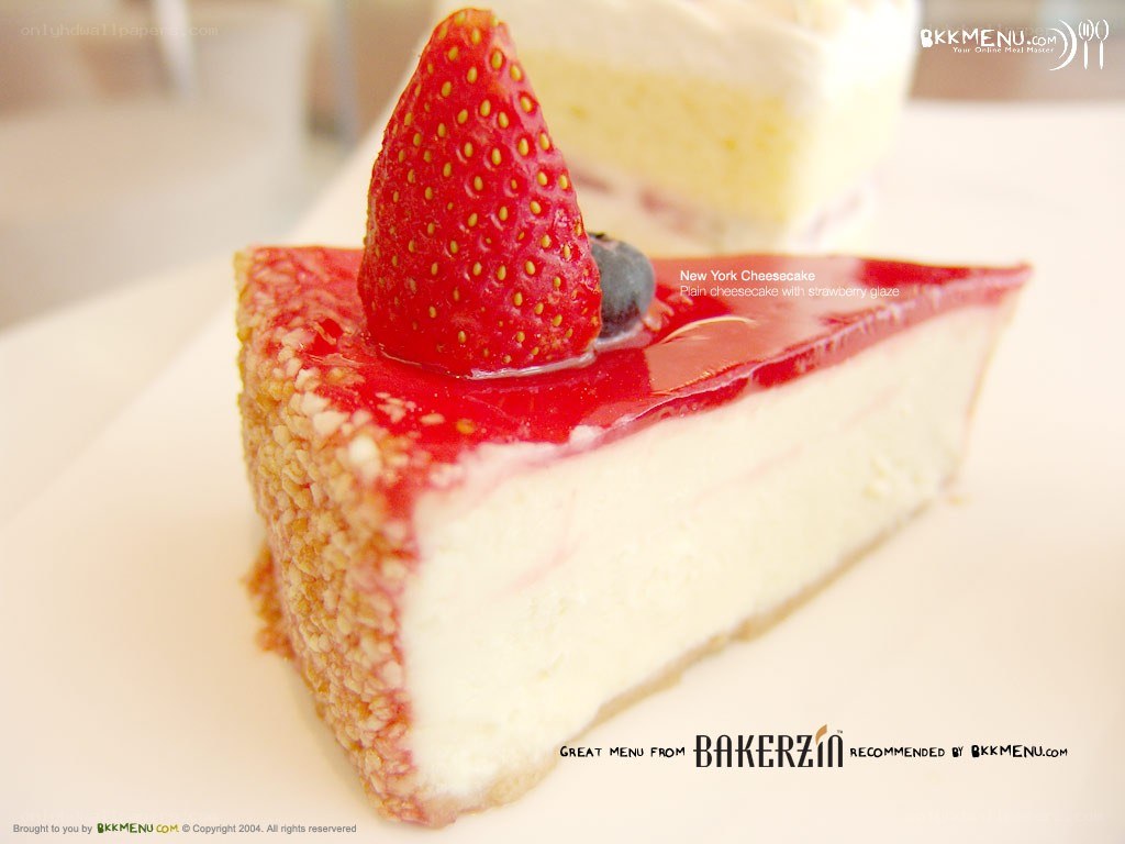 Strawberry cheesecake slice