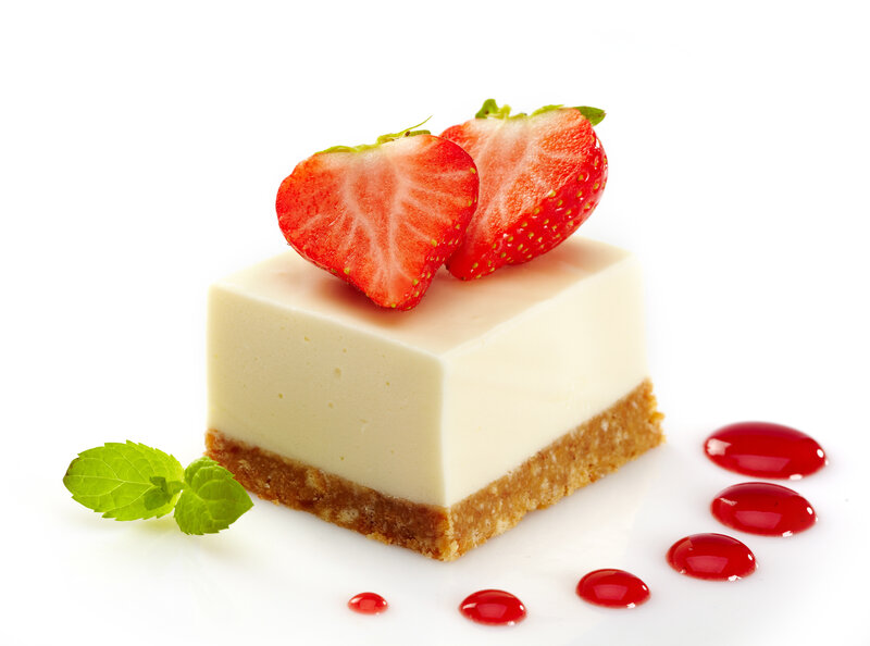 Strawberry Cheesecake Slice — White