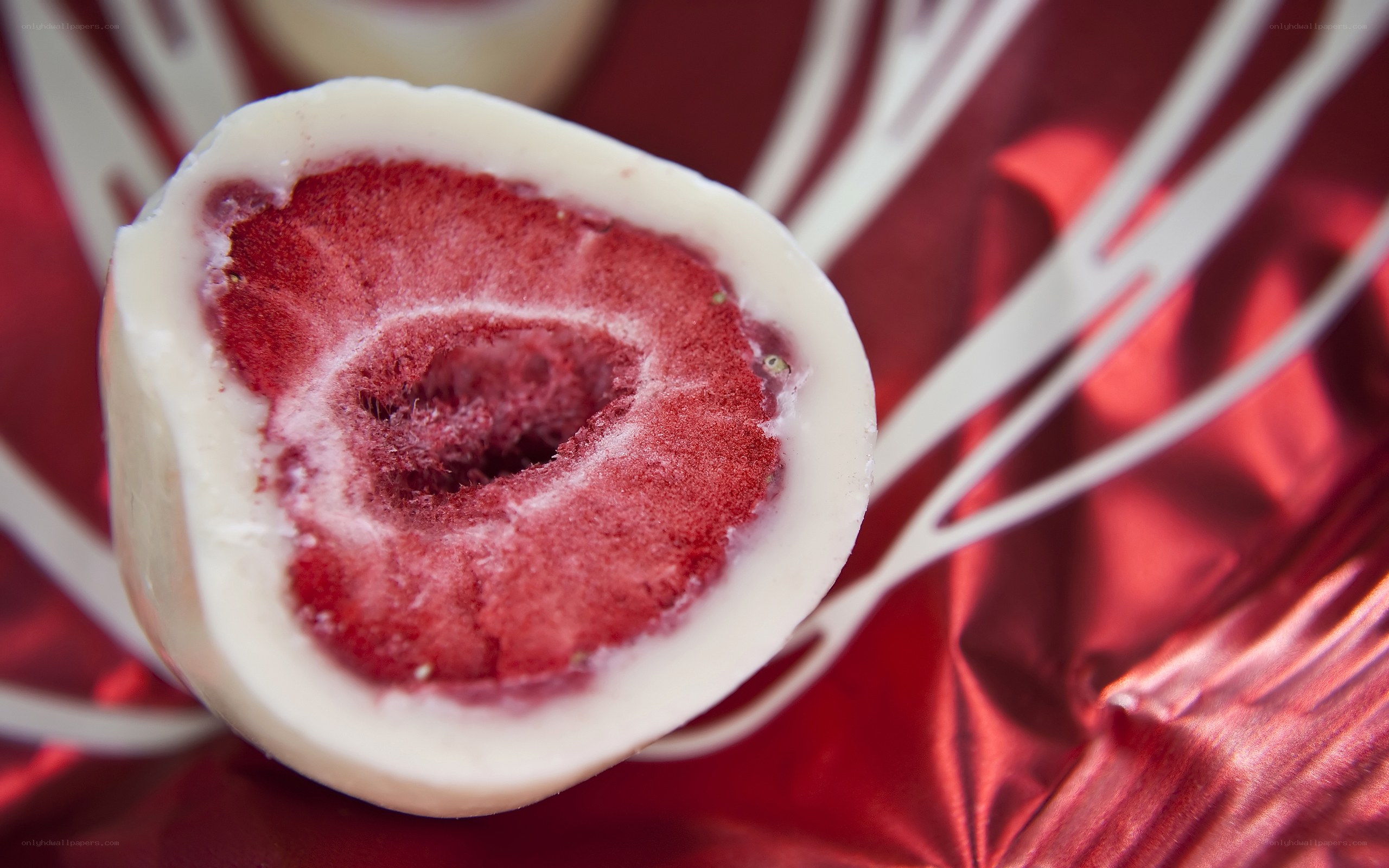 strawberry chocolate truffle