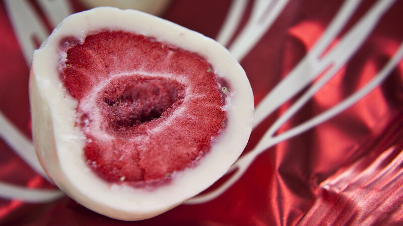 strawberry chocolate truffle