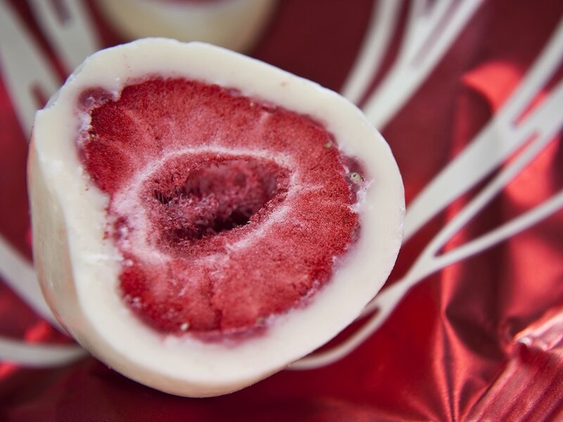 strawberry chocolate truffle