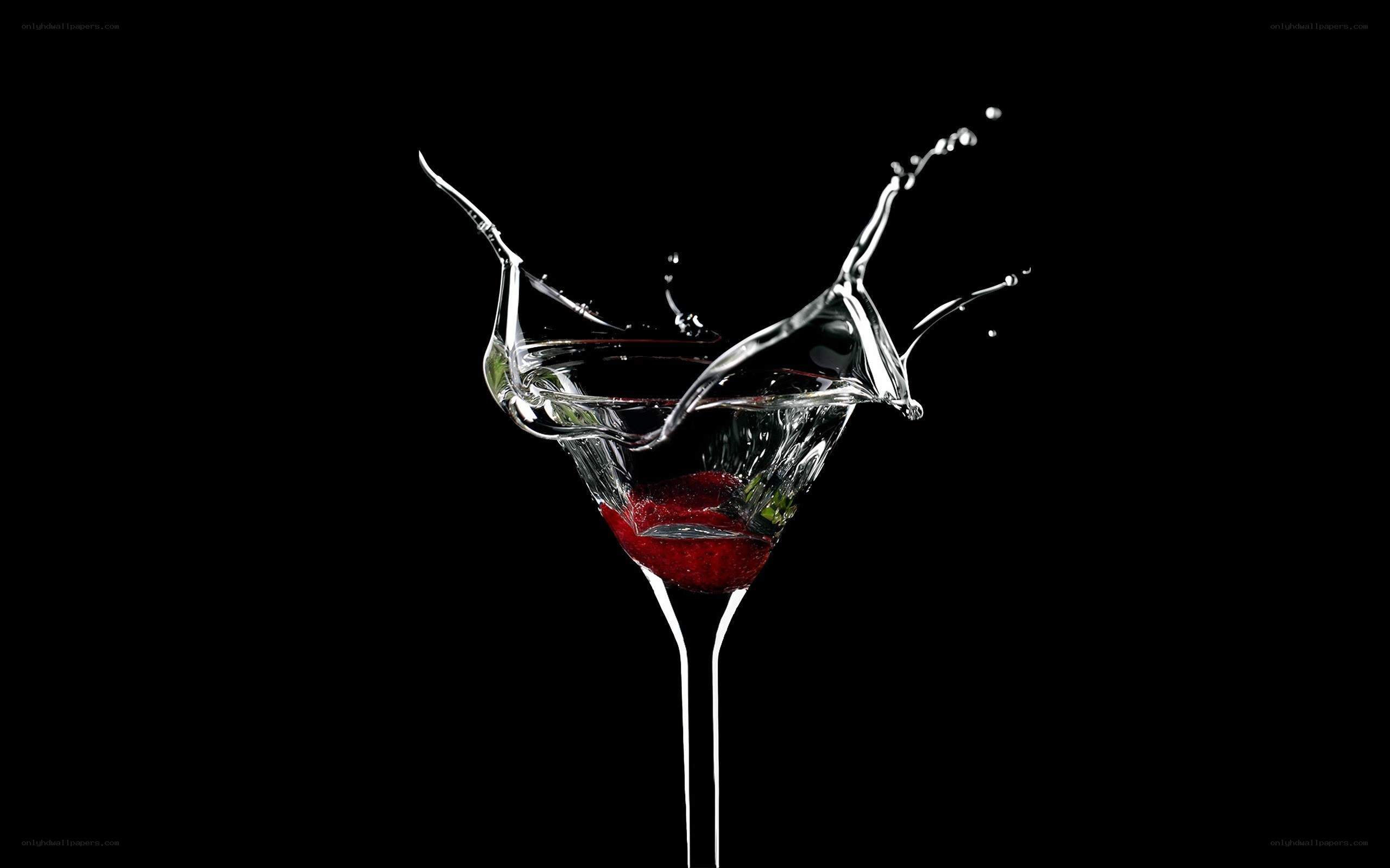 strawberry cocktail splash