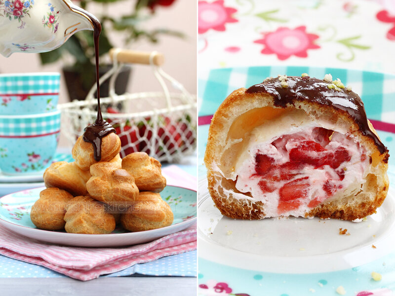Strawberry Cream Puff