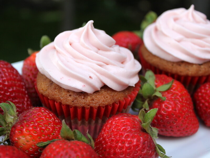 Strawberry Cupcakes — Red