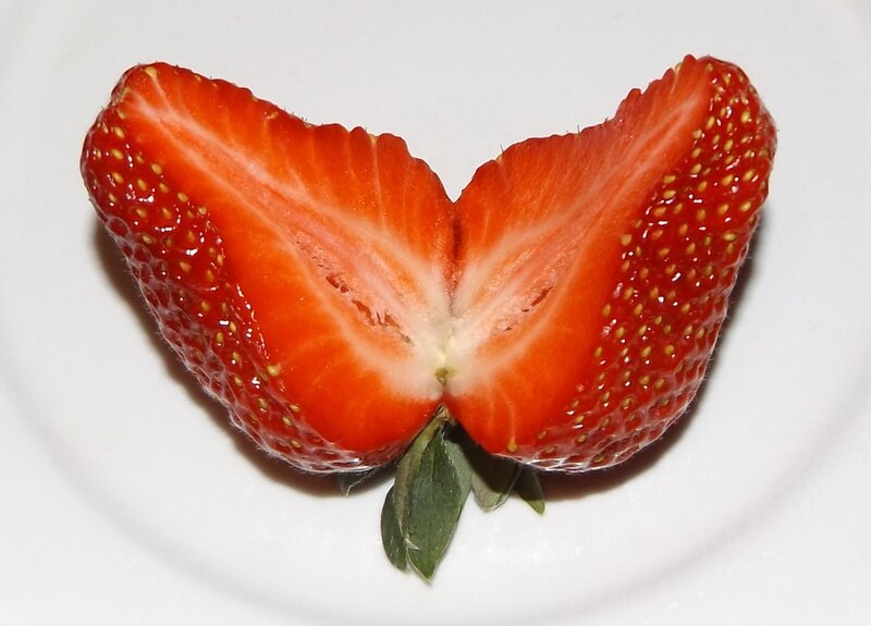 Strawberry Cut in Half