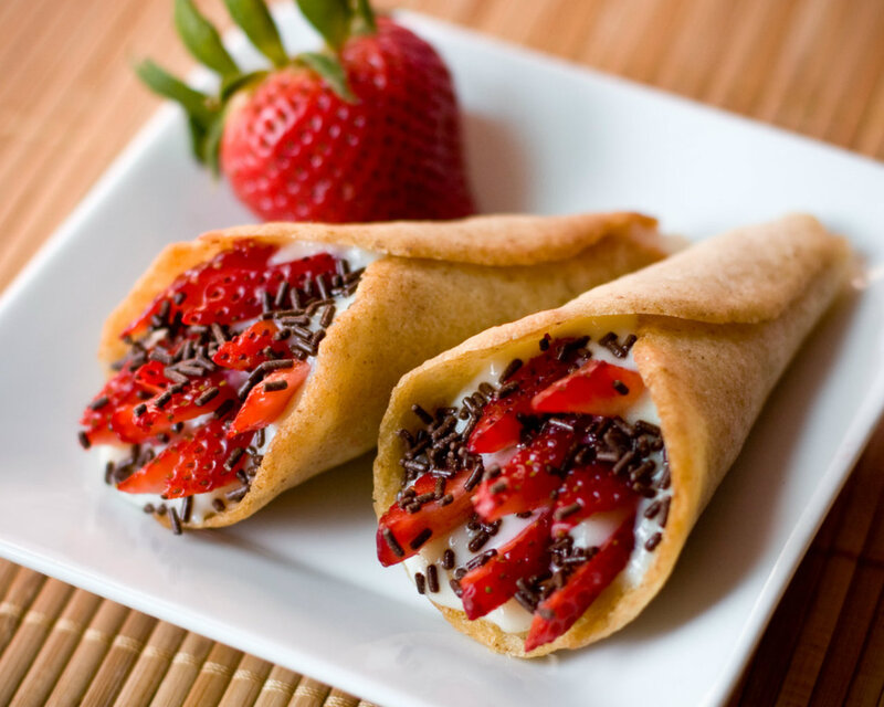 Strawberry Dessert Cones