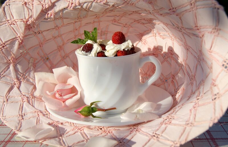 Strawberry Dessert in Cup