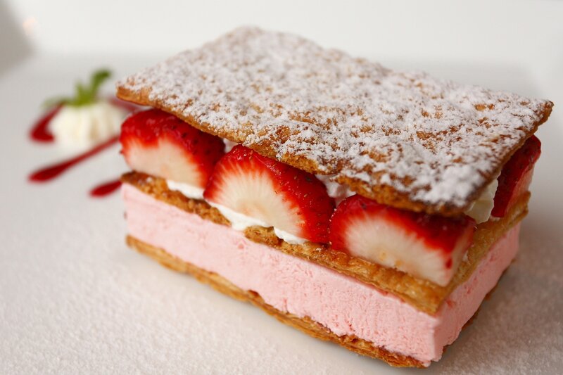 Strawberry Dessert Slice