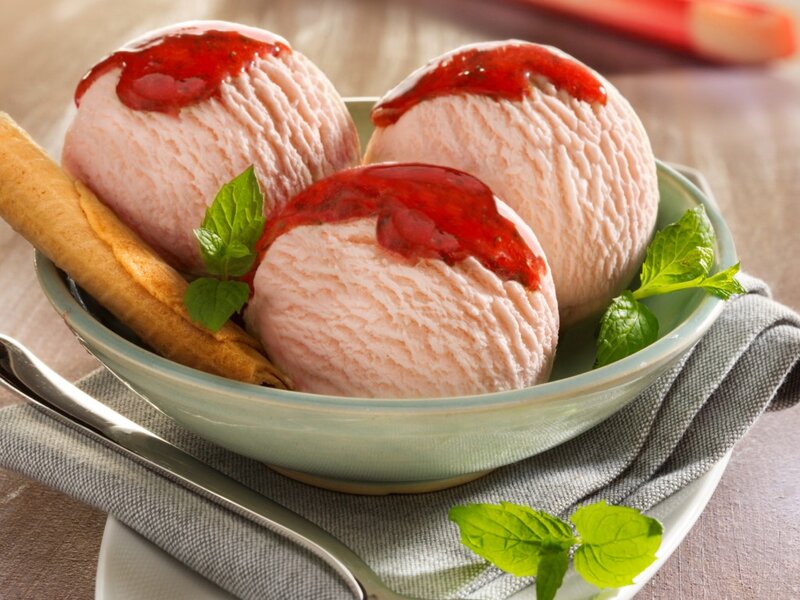 Strawberry Ice Cream Scoops