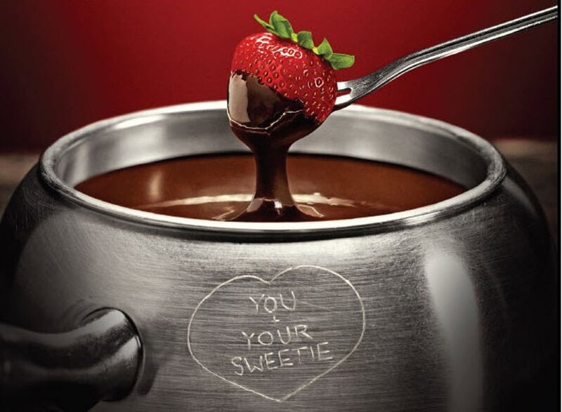 Strawberry in Chocolate — Red, Indulgent