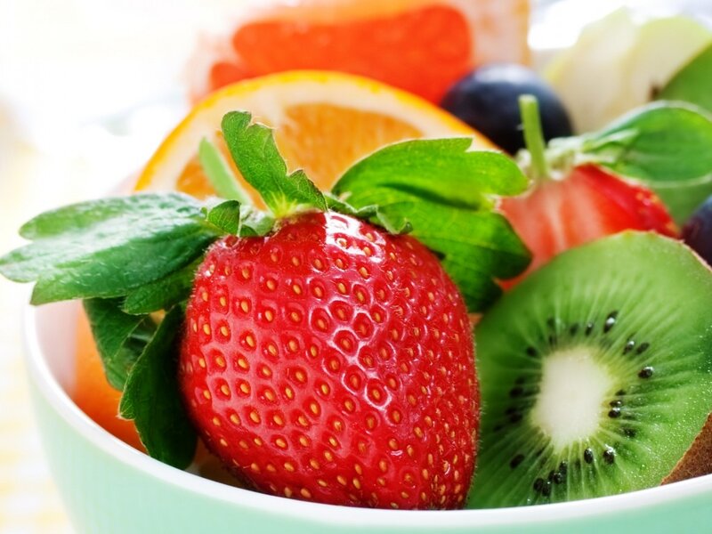 Strawberry in Fruit Bowl