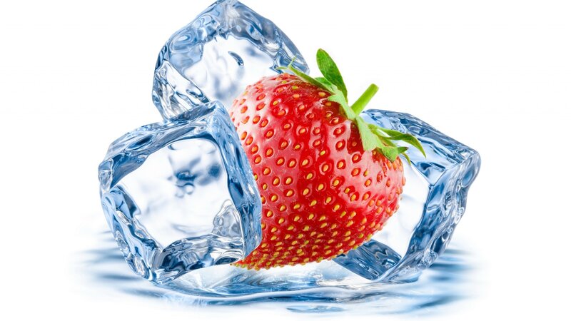 Strawberry in Ice