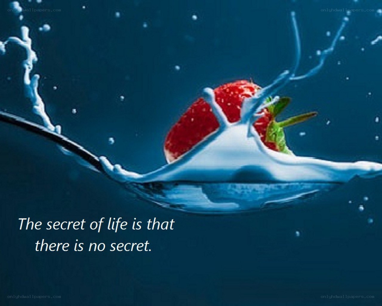 strawberry in milk splash