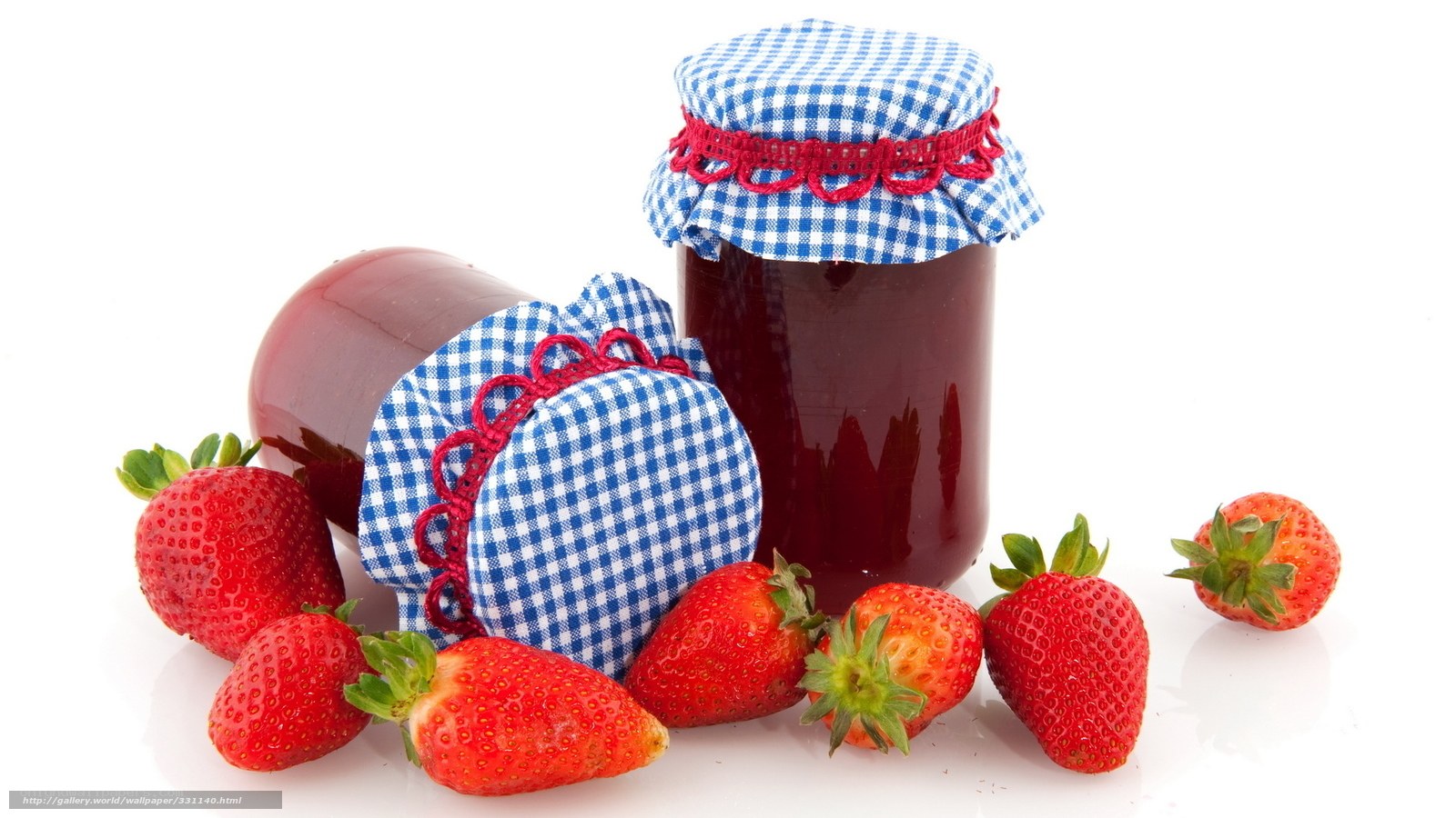 strawberry jam and fresh berries