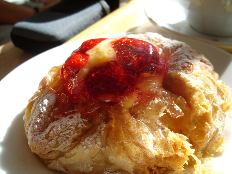 strawberry jam pastry