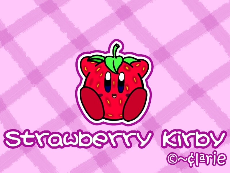 Strawberry Kirby character art