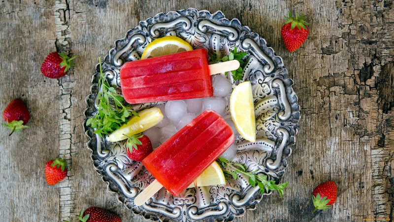 Strawberry Lemon Popsicles — Red, Refreshing, Summer