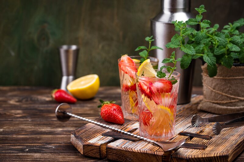 Strawberry Lemonade Drinks