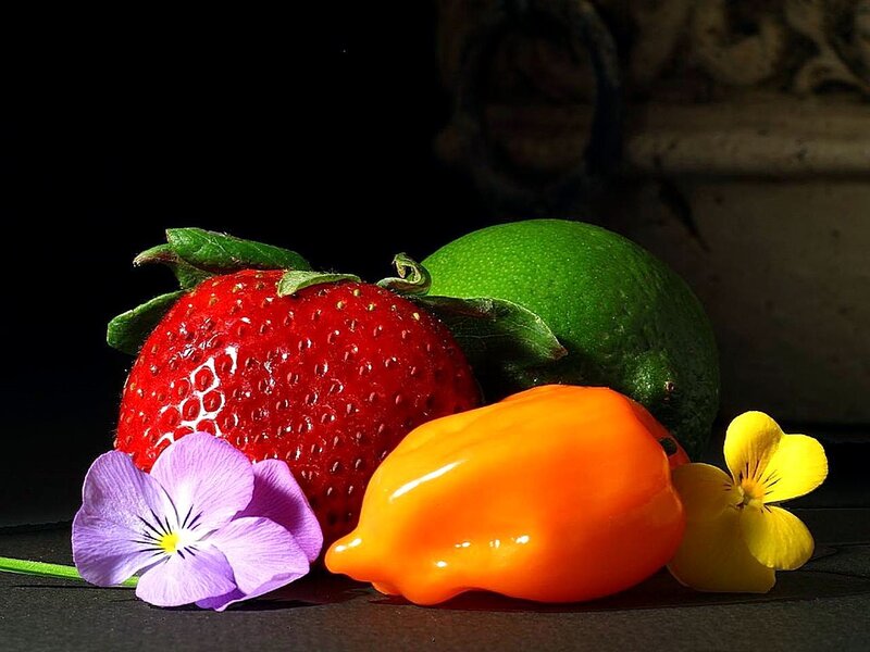 Strawberry Lime Pepper Flowers