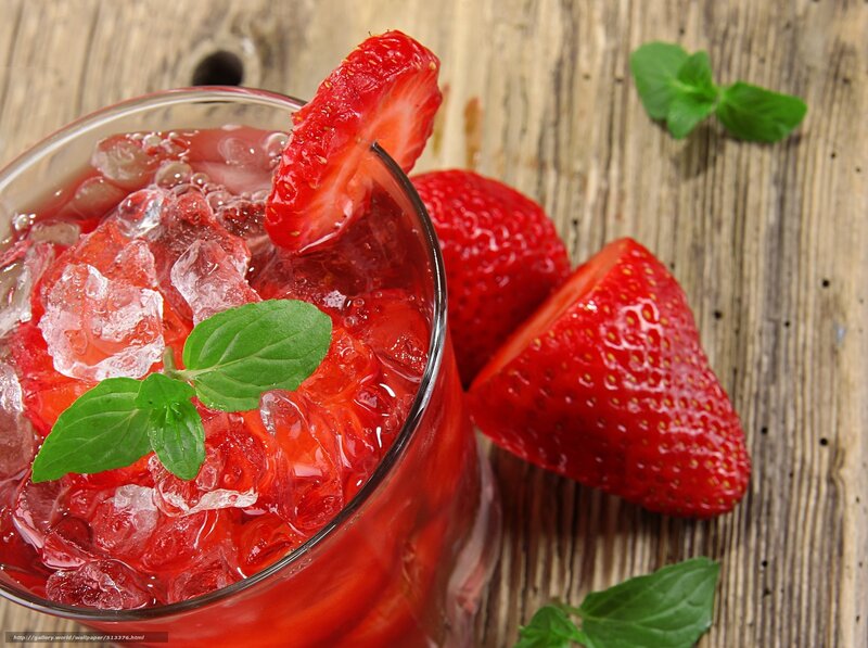 strawberry mint drink
