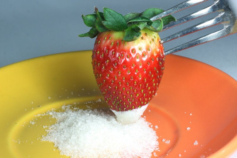 Strawberry on Fork