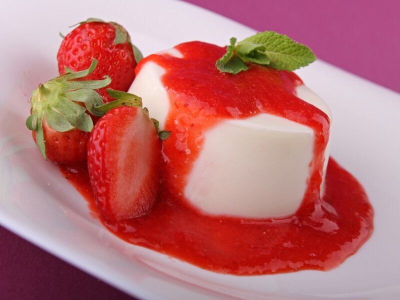 Strawberry Panna Cotta