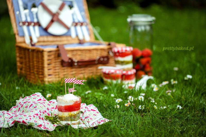 Strawberry Parfait in Jar