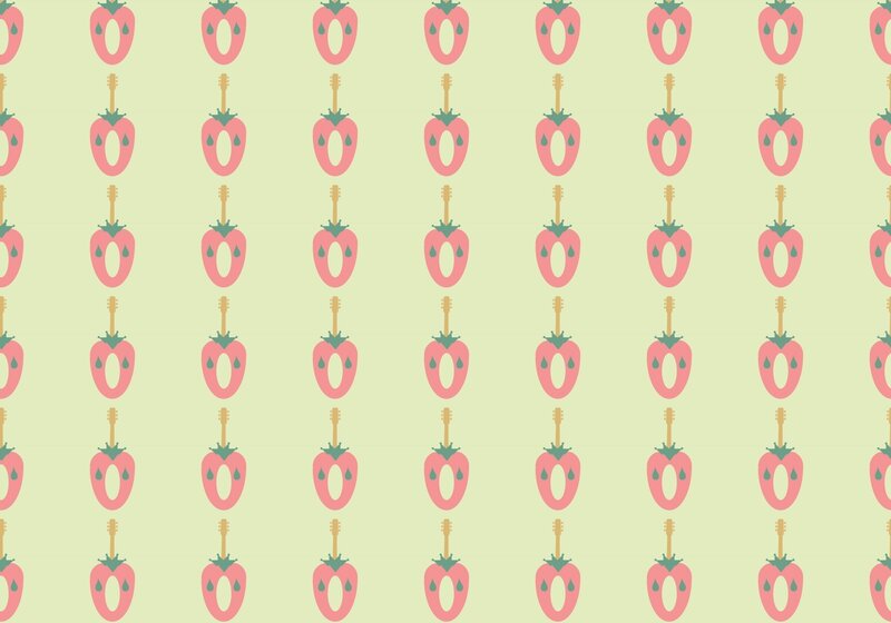 strawberry pattern design