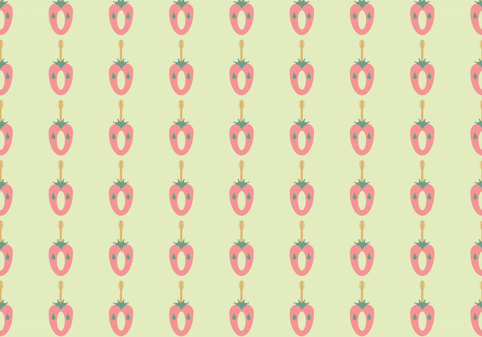 strawberry pattern design