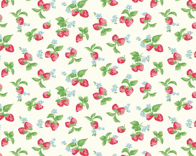 Strawberry Pattern — Red