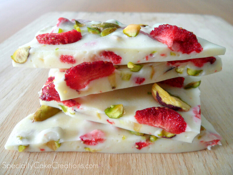 Strawberry Pistachio Bark
