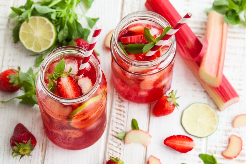 Strawberry Rhubarb Drink