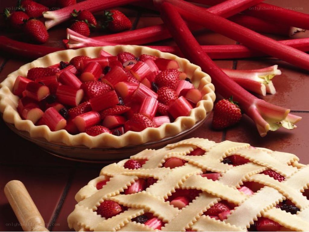 strawberry rhubarb pies
