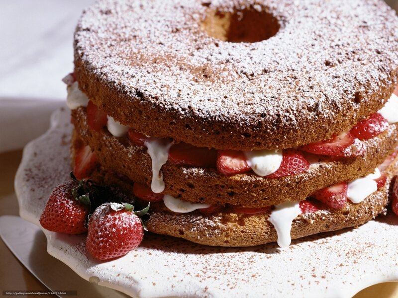 Strawberry Shortcake — Brown, Appetizing, Afternoon, Photograph