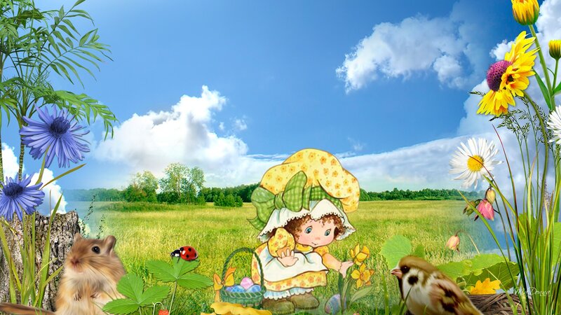 Strawberry Shortcake Character — Blue
