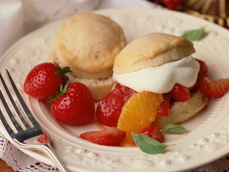 Strawberry Shortcake Dessert — Red