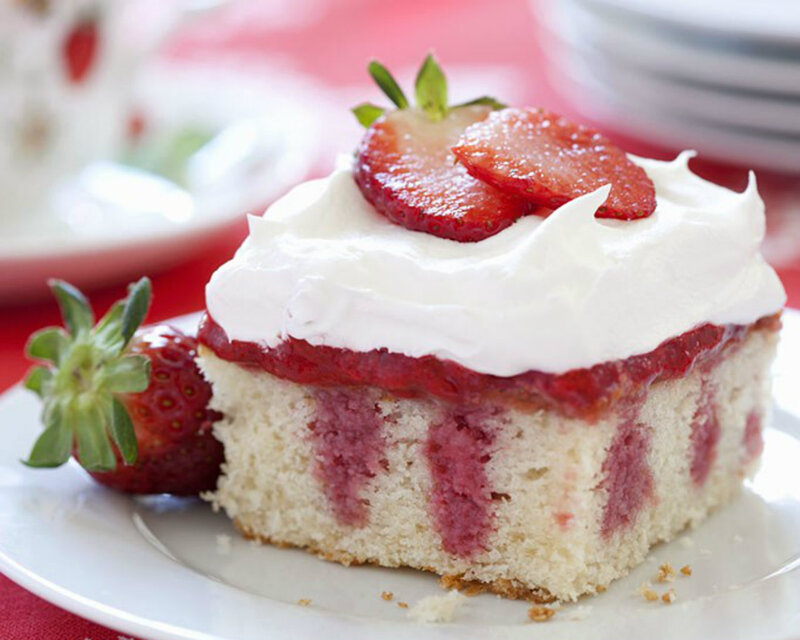 Strawberry Shortcake Slice — White