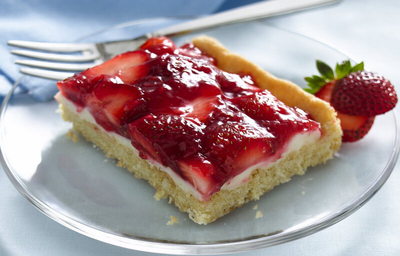 Strawberry Tart Slice — Red