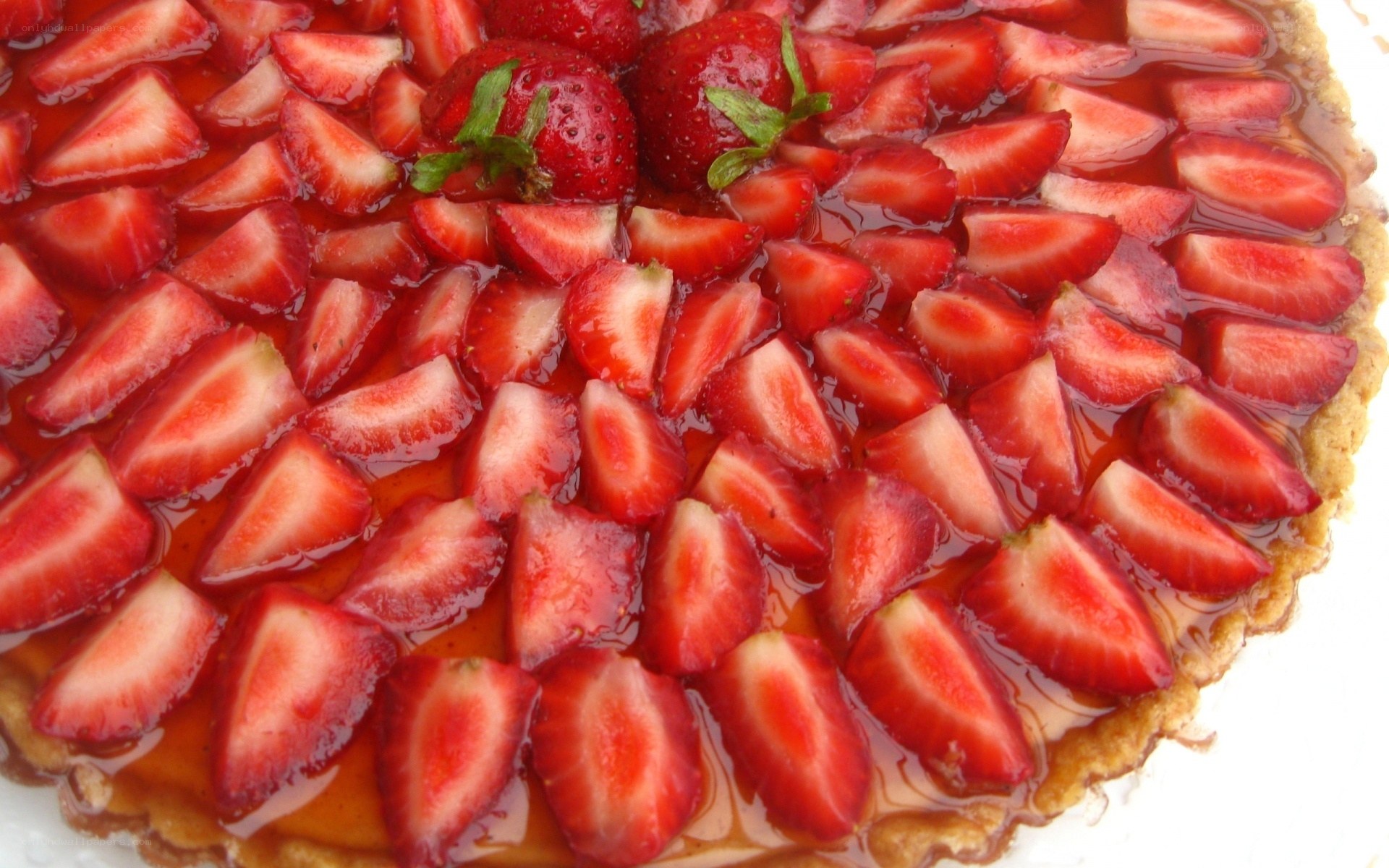 strawberry tart with fresh fruit