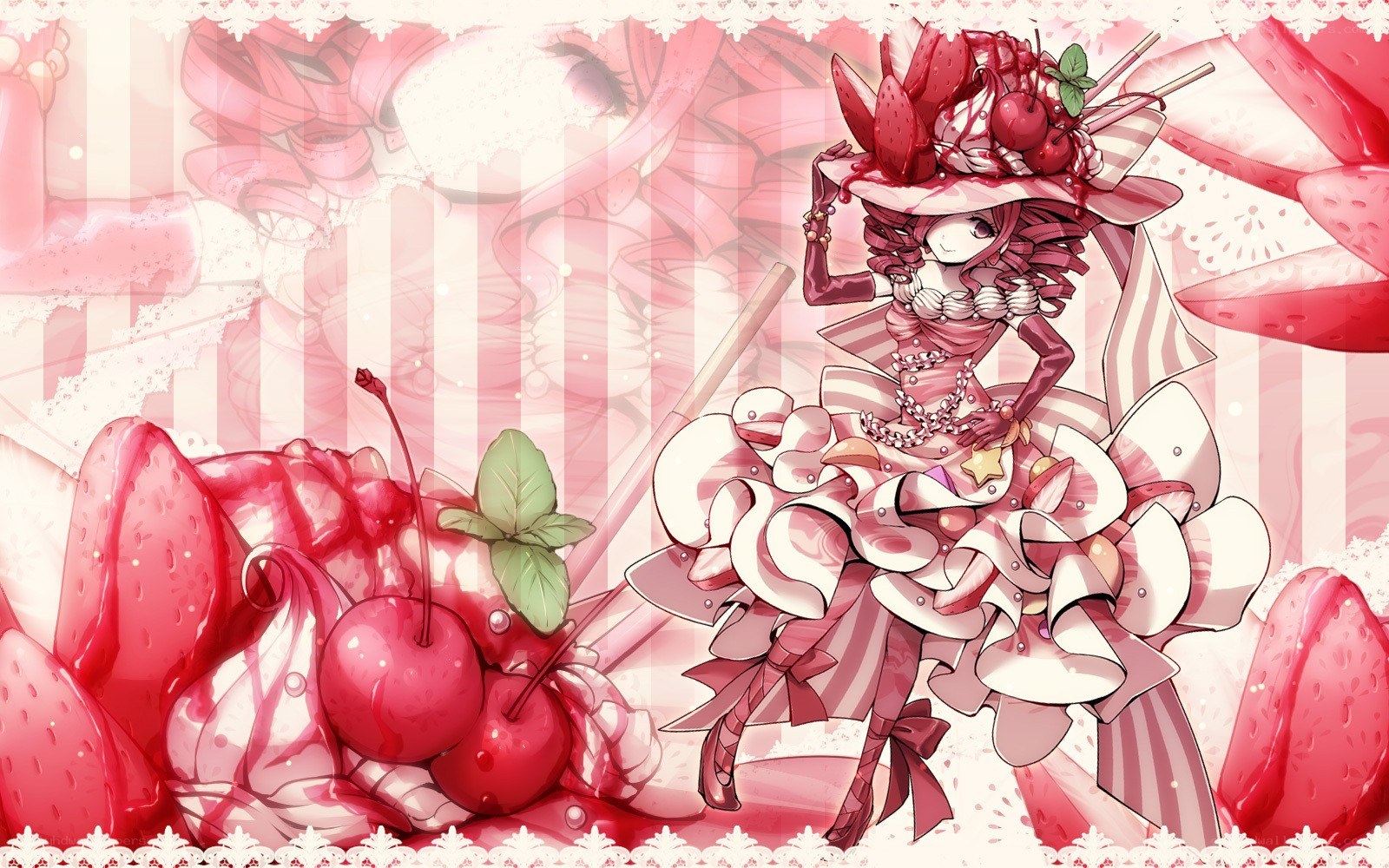 strawberry-themed anime character
