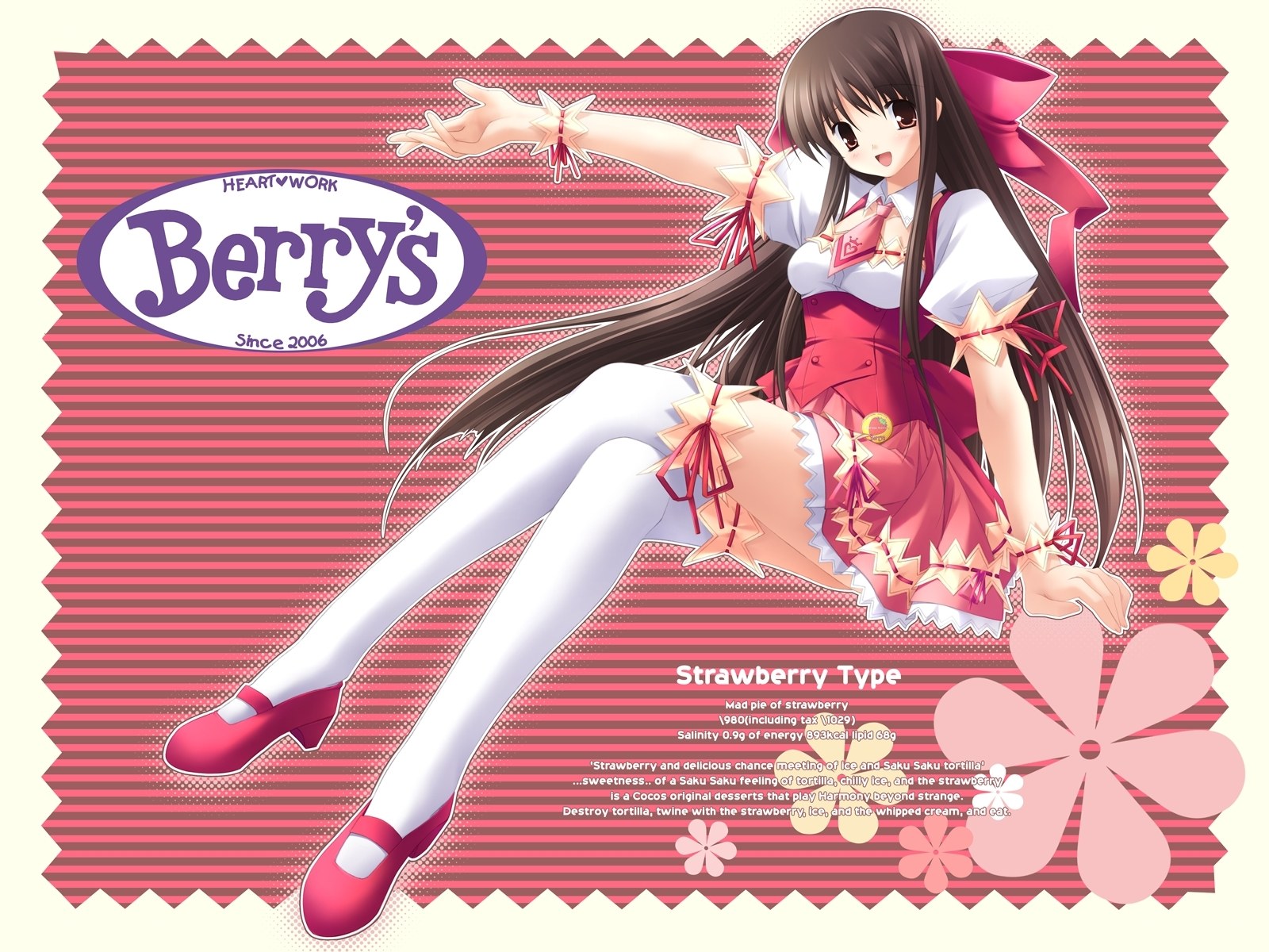 Strawberry-themed anime character