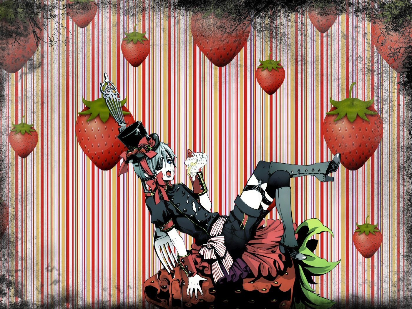strawberry-themed anime character