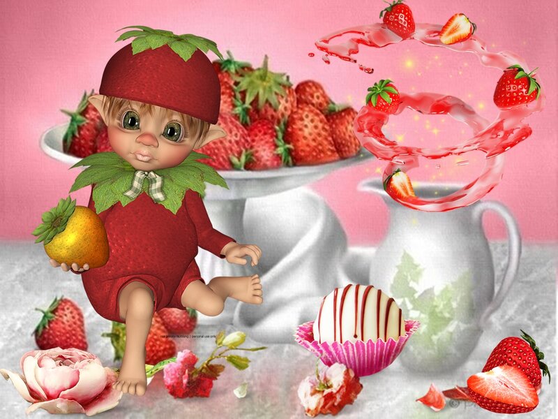 Strawberry-themed Elf Child