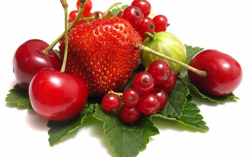 Strawberry with Berries — Red, Fresh