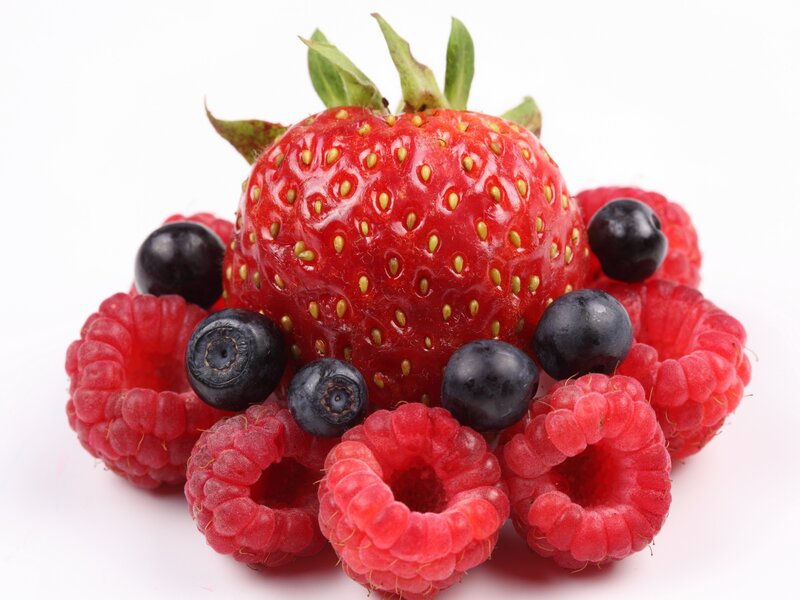strawberry with berries