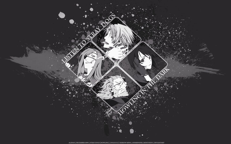 Stray Dogs anime character collage