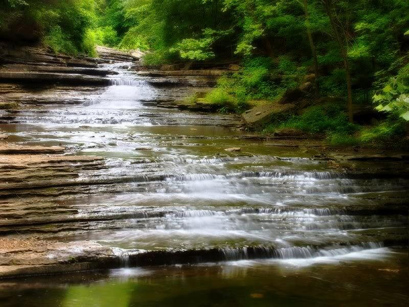 Stream Cascading over Rocks