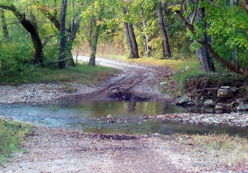 Stream Crossing Dirt Path