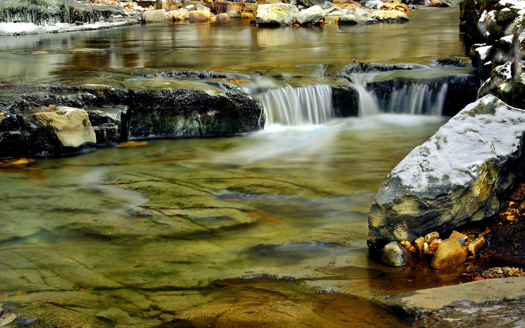 Stream flowing over rocks